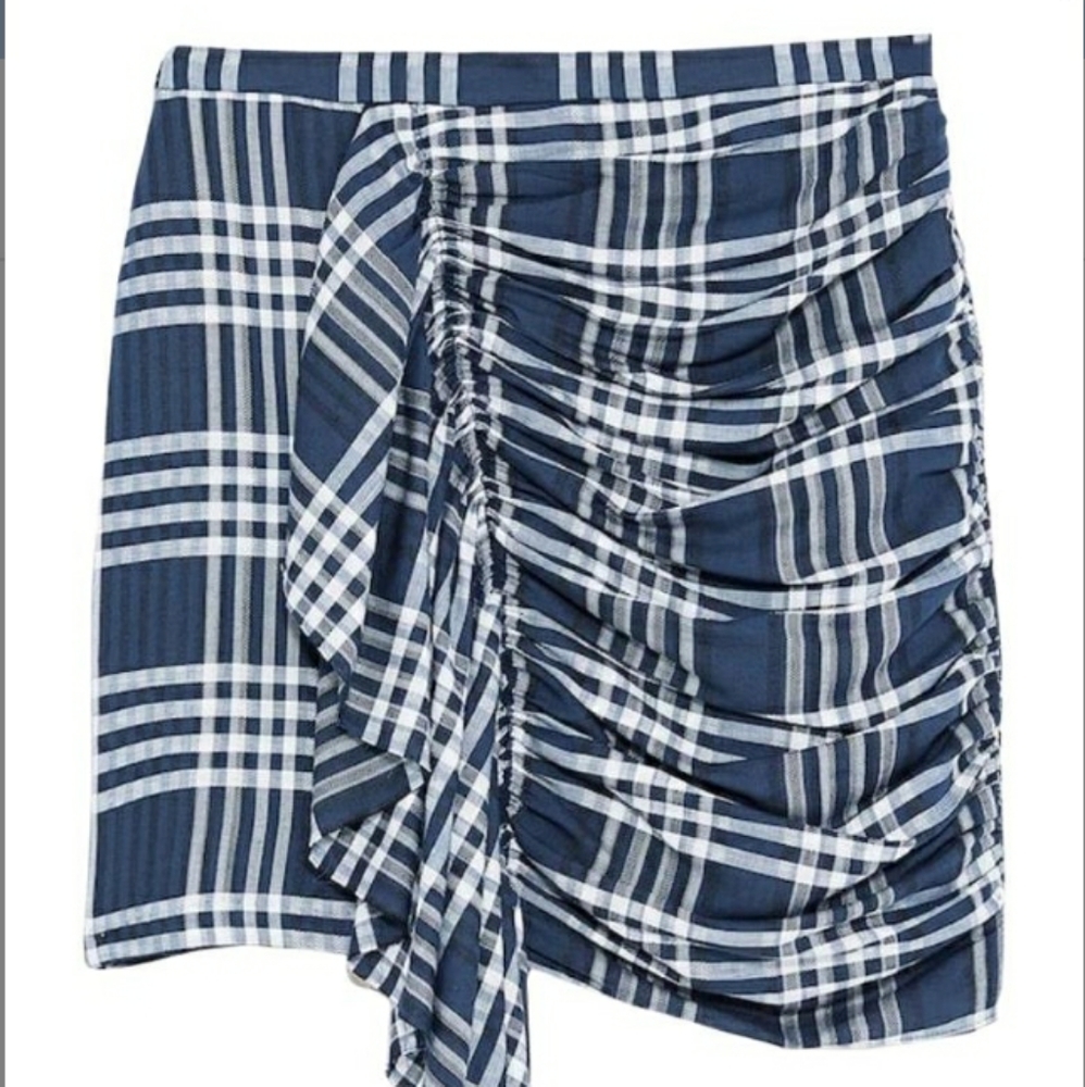 Zara checkered skirt